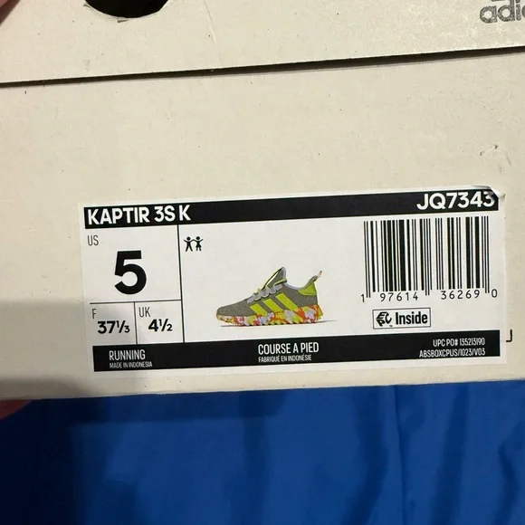 NEW Adidas Kaptir 3S Kids Shoes Size Youth 5 - Picture 2 of 2